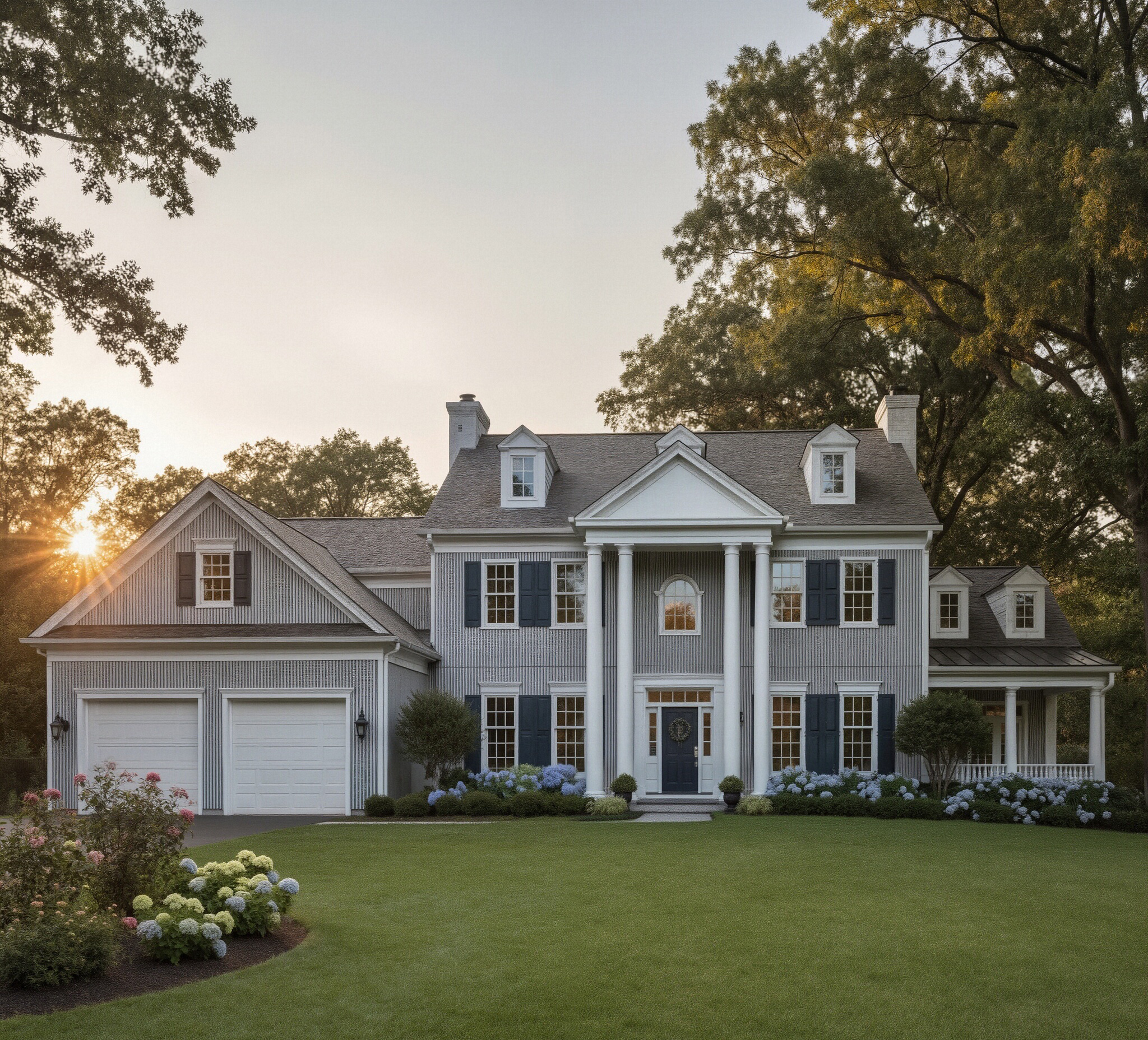 Groove cement board for luxury house design